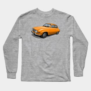 1971 Saab 96 saloon in orange Long Sleeve T-Shirt